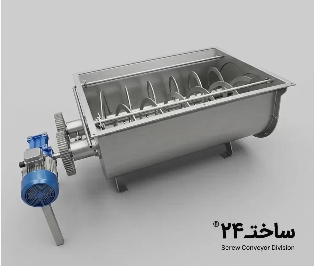 اسکرو میکسر یا اسکرو بلندر ، ساخت میکسر صنعتی