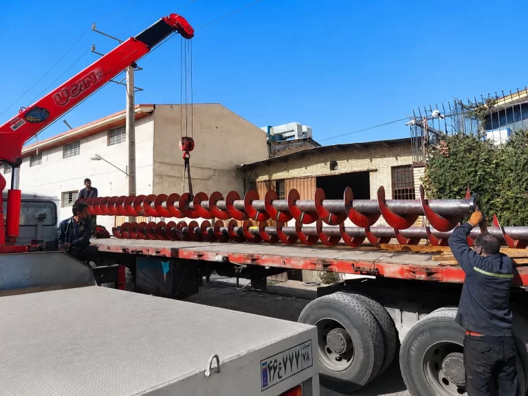 دستگاه اسکرو کانوایر سنگین با ماردون ضد سایش در خط تولید فولاد